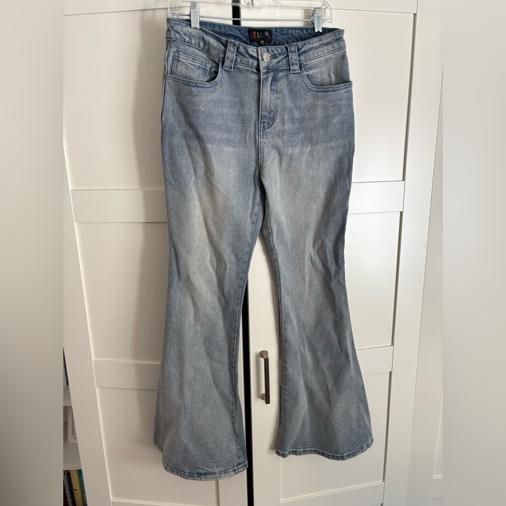 Vintage dELiA*s Light Blue Flare Jeans with Star detail size medium size 28/29